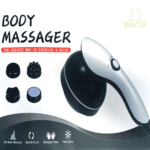 Maxtop Multifunctional 4 Head One Button Body Massager – Electric Handheld Massage Machine