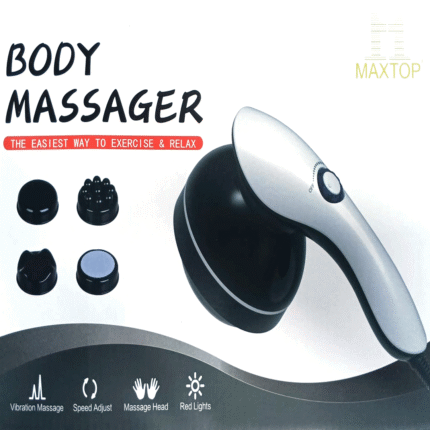 Maxtop Multifunctional 4 Head One Button Body Massager – Electric Handheld Massage Machine